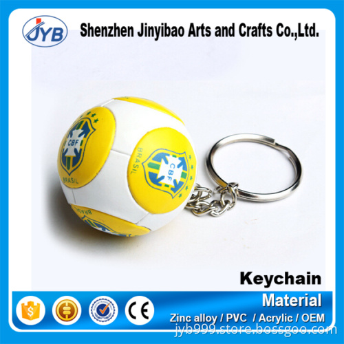 custom world cup business promotion gift football soccer keychain with logo